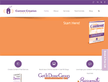 Tablet Screenshot of contentcreationcoach.com